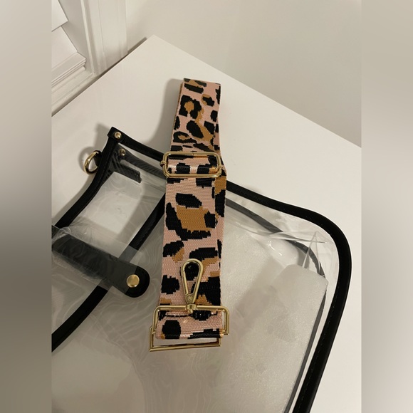 NWOT Clear bag with black trim from Etsy - Picture 2 of 2